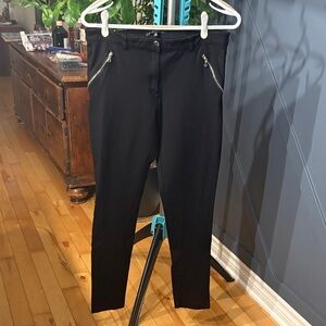 Dynamite Women's Black Pants with Zipper Details